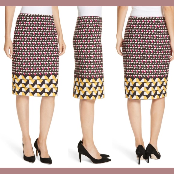 NEW HUGO BOSS [ 12 US ] Vareika‎ Anthracite Mélange Pencil Skirt - Picture 1 of 16